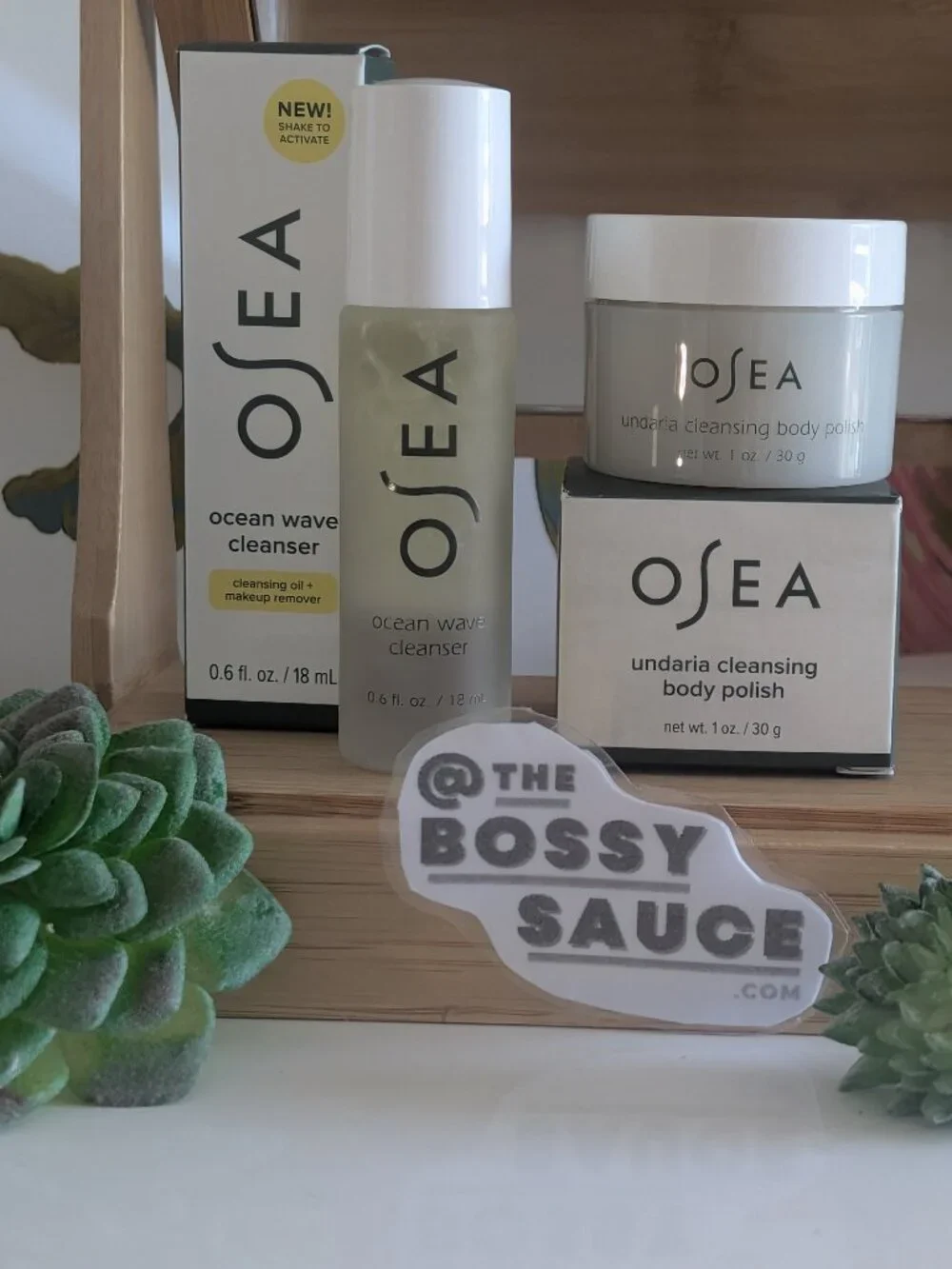 🌸 OSEA Ocean Wave Cleanser & Undaria Cleansing Body Polish Travel Size DUO